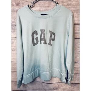 GAP Mint Green Glitter Logo Sweatshirt XL